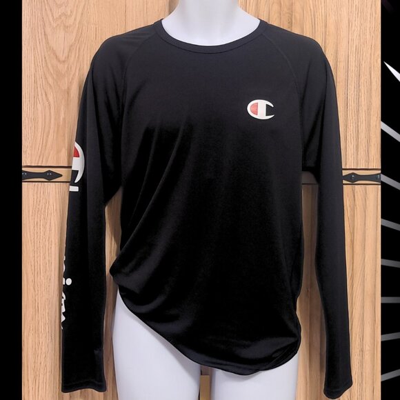 Champion Other - Champion Long Sleeve Black Shirt, Size Medium